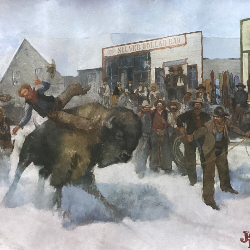 Vintage Jackson Hole, Wyoming Apres Print